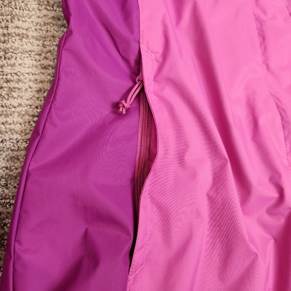 Columbia Mesh Lined Rain Jacket Pink and Purple Hood Zip Pockets Women's small - Picture 3 of 8
